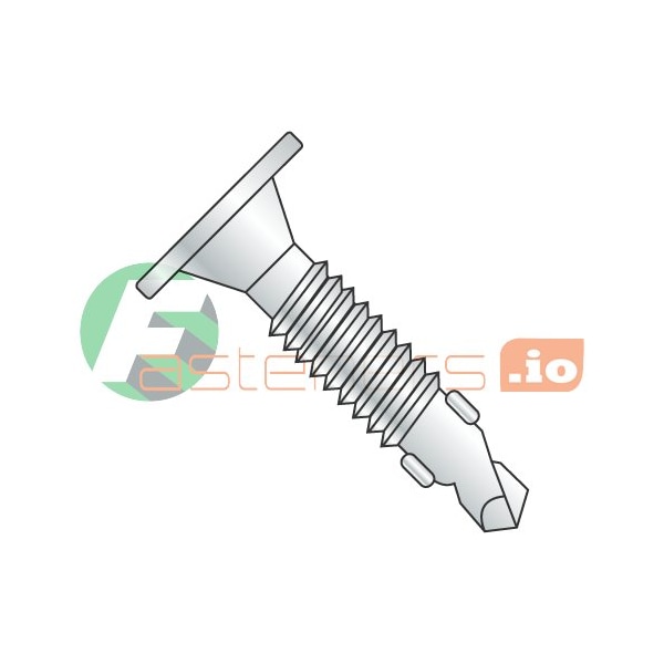 Newport Fasteners Self-Drilling Screw, #10-24 x 1-7/16 in, Zinc Plated Steel Wafer Head Phillips Drive, 3000 PK 523507 - main